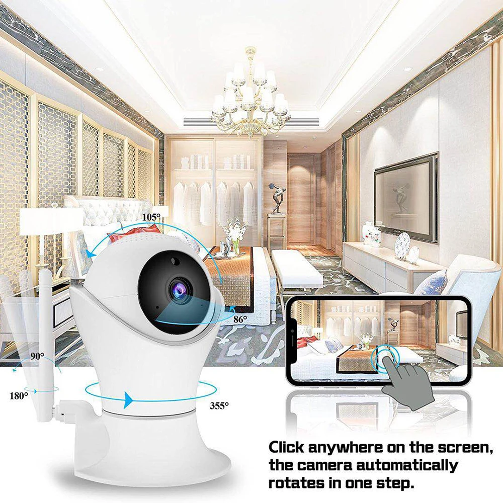 FREDI 1080P Домашняя безопасность WiFi Беспроводная сетевая камера наблюдения P2P ночное