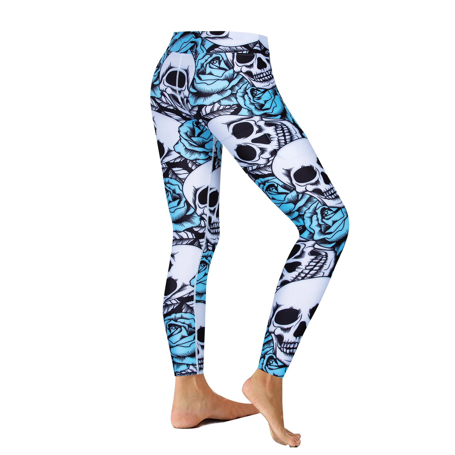 Штаны Для Йоги Weimostar женские эластичные с высокой талией принтом для фитнеса