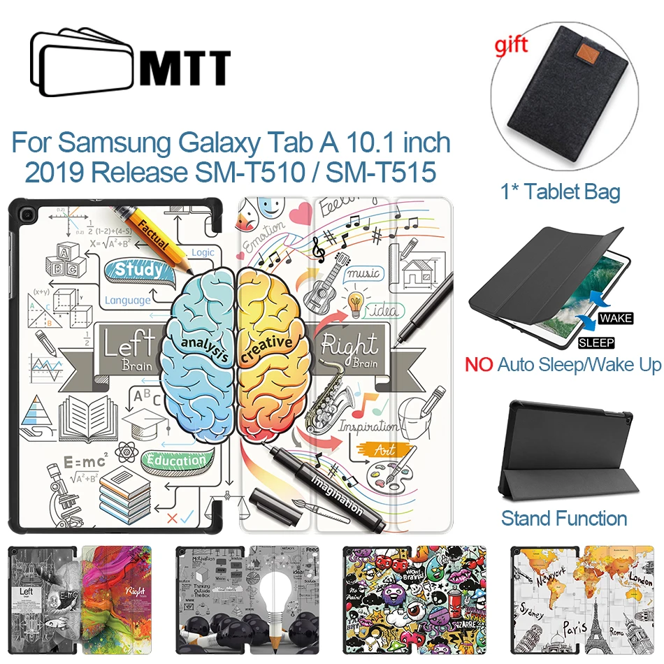 Чехол MTT граффити для Samsung Galaxy Tab A 10 1 дюймов 2019 SM T510 T515 тонкий книжка из