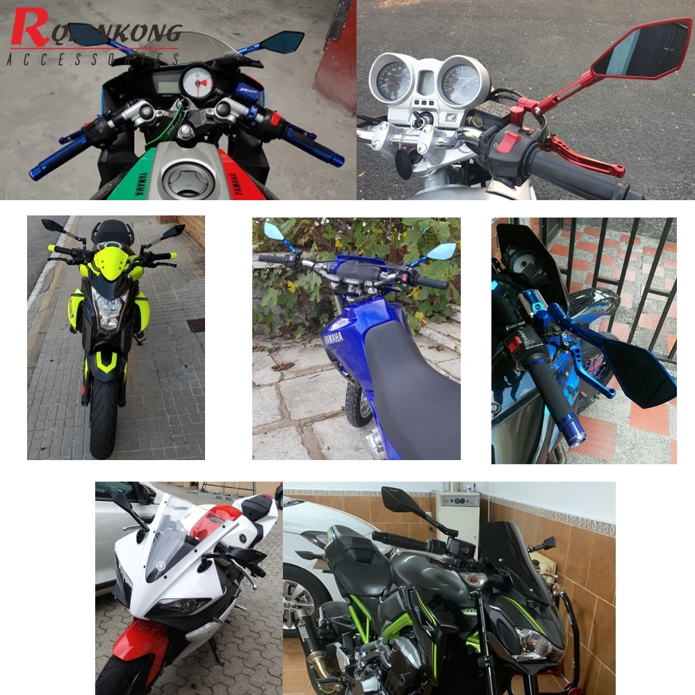 Мотоциклетное боковое зеркало заднего вида универсальные зеркала для Honda CB CBR 300