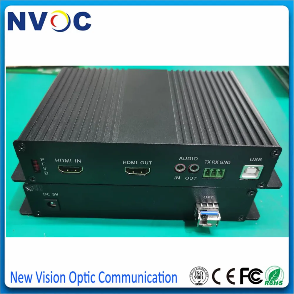 HDMI KVM оптоволоконный преобразователь USB мышь и клавиатура аудио удлинитель SM SX 3G 20