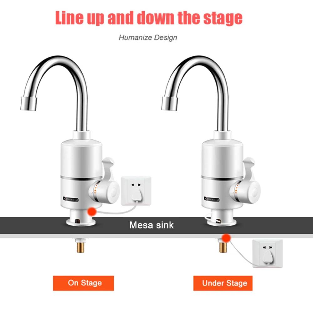 CABWEHOME 3000 Вт мгновенный проточный Электрический нагреватель горячей воды кран