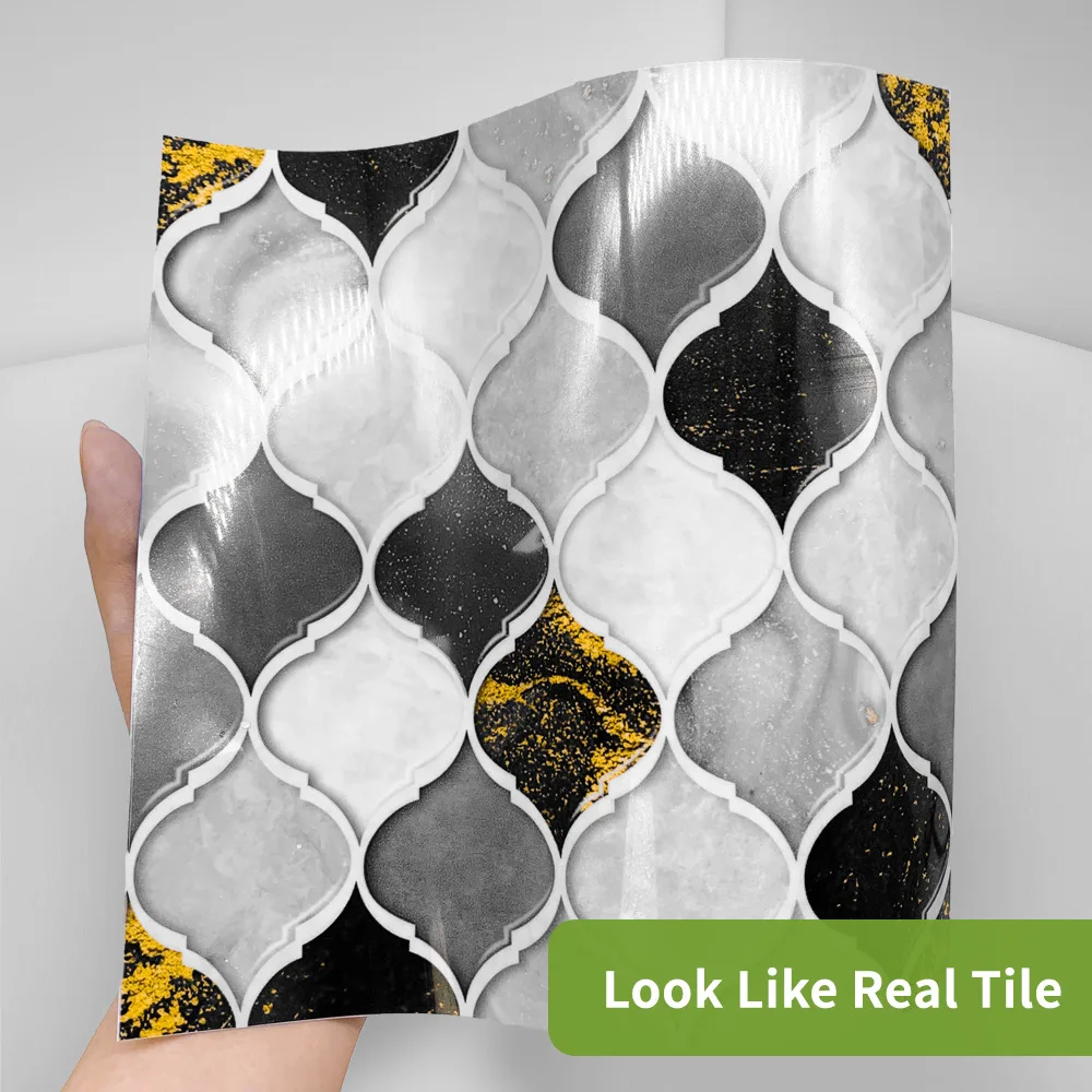 Черно-белое вино Funlife мозаичная плитка наклеивается на стену кухни и обои для