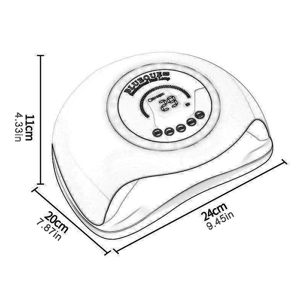 

V6 168W UV Lamp Nail Dryer Pro LED Hybrid Lamp Fast Curing Gel Nail Polish Dryer 42 LEDs Manicure Lamp Nail Art Tools