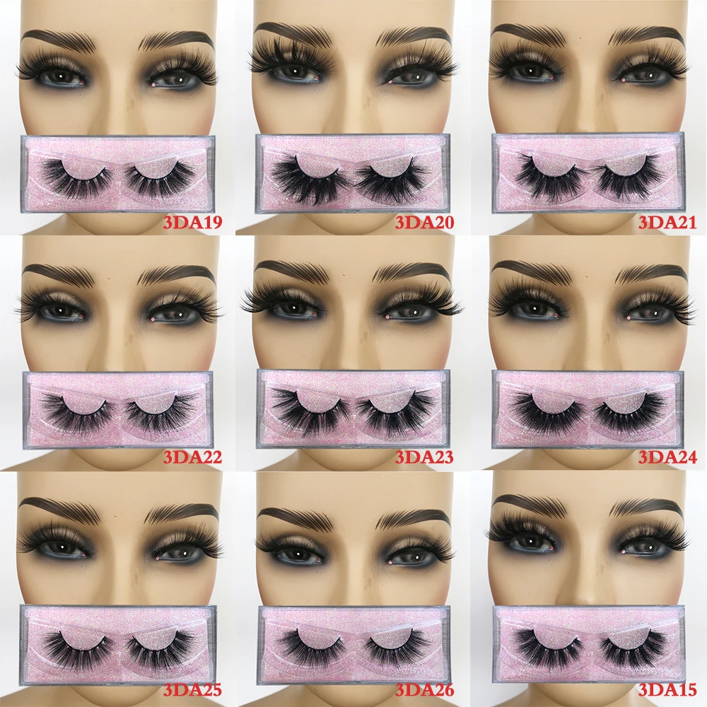 

Natural 3D False Eyelashes Wholesale Faux Mink Lashes Bulk Soft Fluffy Fake Eyelashes Vendors 18-20mm Mink Eyelashes Cirsscross