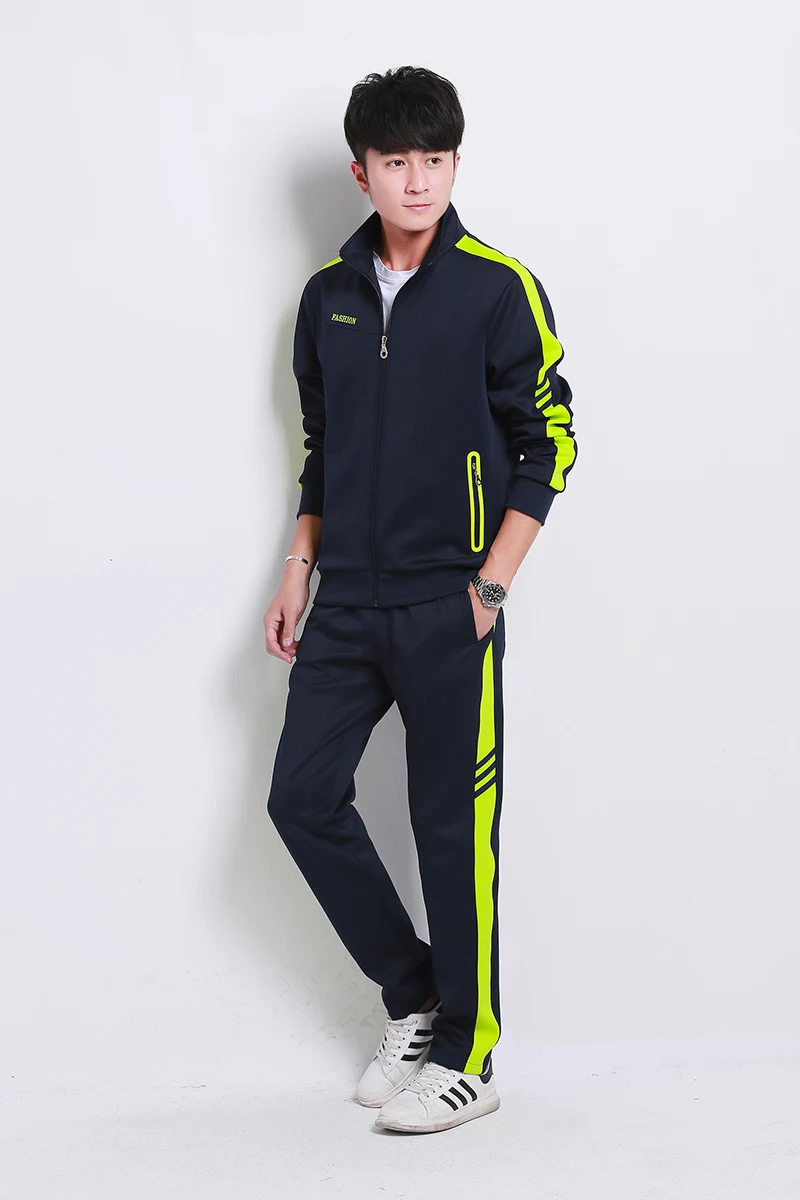 Пара весна и осень мужской спортивный костюм для бега из двух предметов логотип