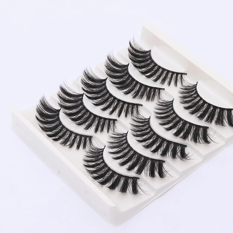 

100% натуральные длинные ресницы Maquiagem 3D Искусственные норковые ресницы для макияжа пушистые ресницы для наращивания 5 пар