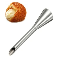 1pcs cake piping nozzles stainless steel cream puffs decorating squeeze flower mouth fancy pastry baking tool bakeware