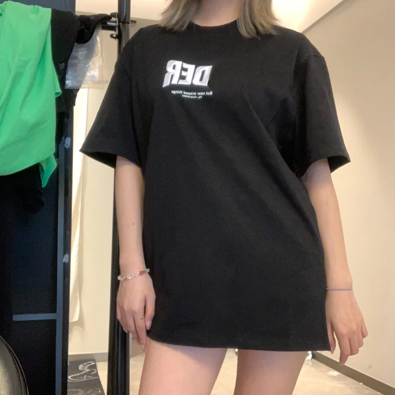 

Women's High Quality T shirt Tops Hot Sale Brand Classic Design TShirt Summer Unisex Tshirt Fashion Casual Female/Man's T-Shirts