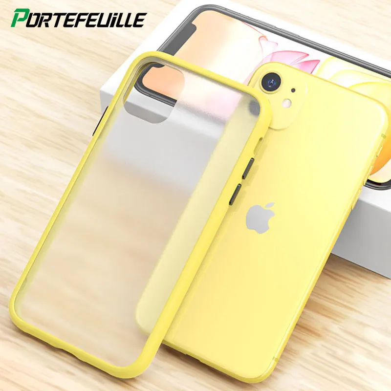 Матовый Прозрачный чехол для телефона iPhone 11 Pro Max X XS XR 8 Plus 7 6 6S SE 2020 iPhone11