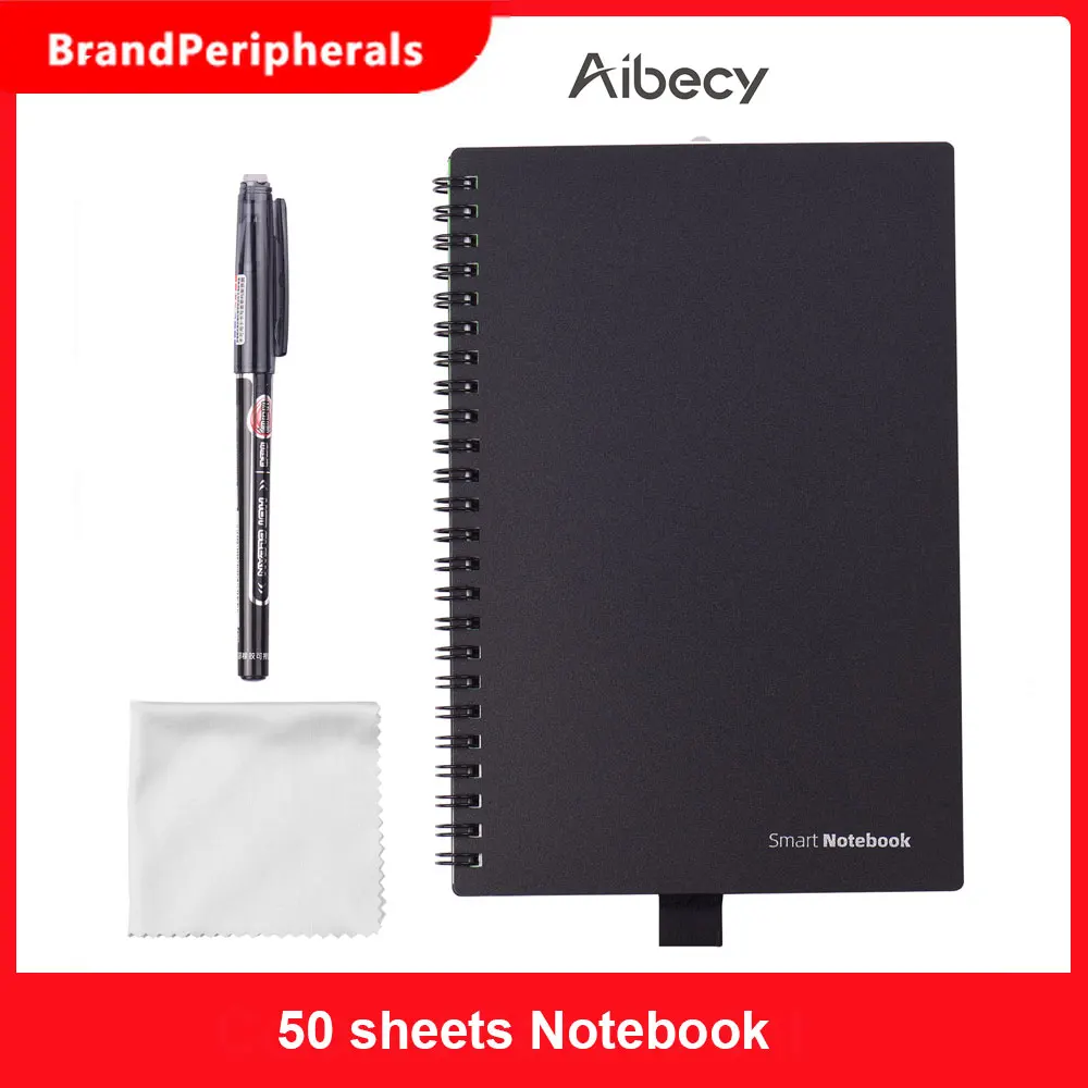 Стираемый многоразовый смарт блокнот в твердой обложке для записей журнал