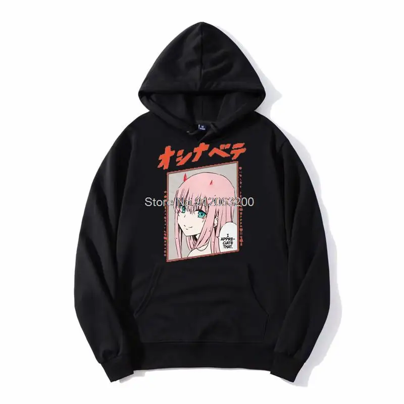 

Tvoe Fashion Darling In The Franxx Anime Manga Kawaii Zero Two Hoodie Men Hoodie Hooded Sweatshirt Streetwear Jacket Harajuku