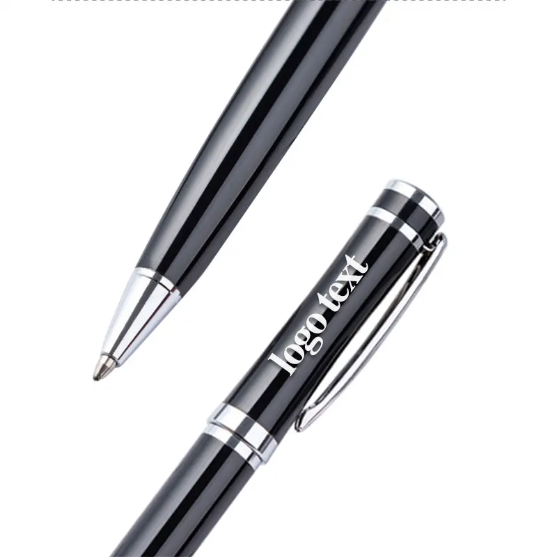 LZN черная с серебряным зажимом шариковая ручка универсальные Канцелярские