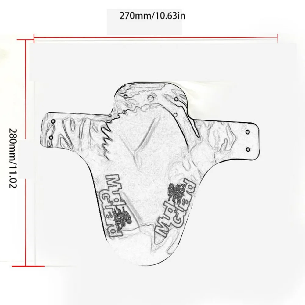 

Mountain Bike Mudguard Pattern Color Downhill Mountain Bike Saddle Universal Mud Removal Tile Bicycle Fenders