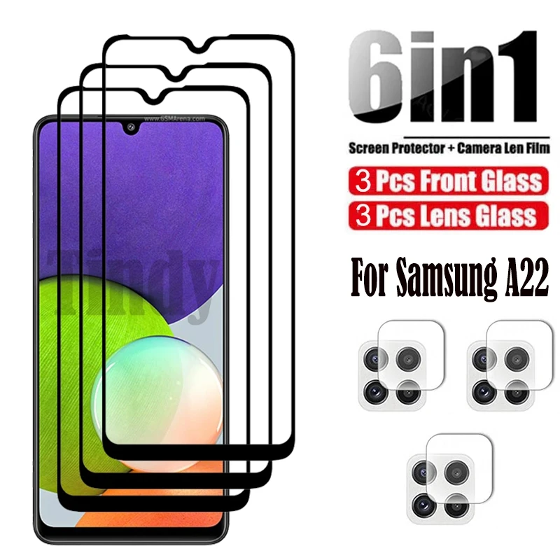 

Tempered Glass For Samsung Galaxy A22 Screen Protector Glass For Samsung A22 5G Camera Film For Samsung Galaxy A22 5G Glass