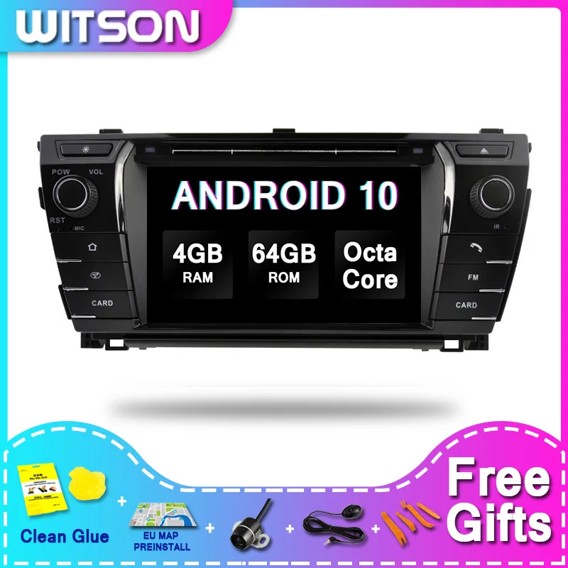 

WITSON ANDROID 10.0 Car Multimedia Player For TOYOTA COROLLA 2014 Car Multimedia 4GRAM 64GBROM