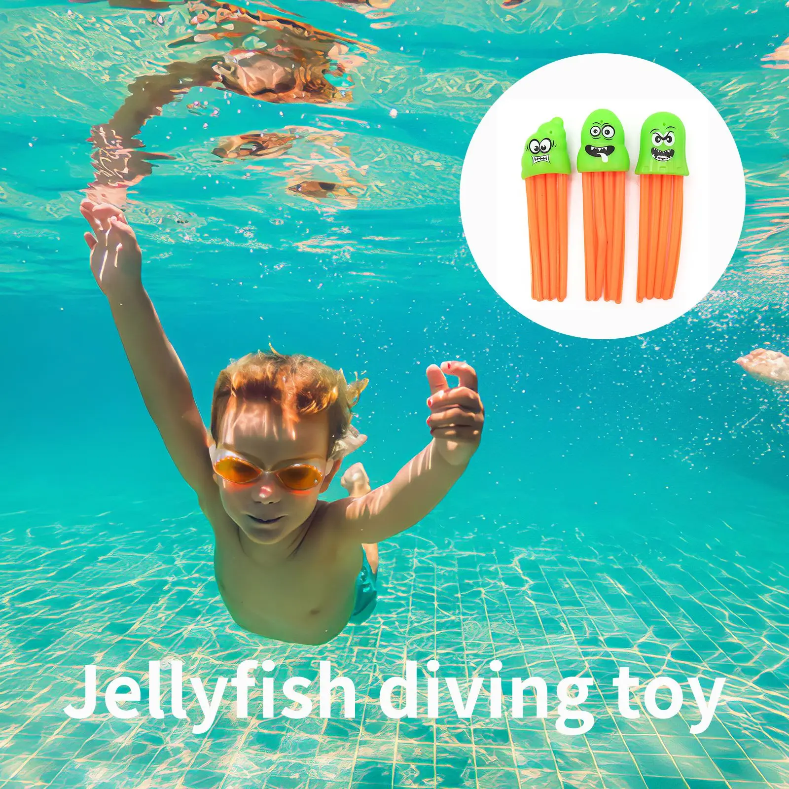 

6 шт подводный тренировочный веселые игрушки для купания, детский купальный Осьминог бассейн Дайвинг игрушки для детей Забавный осьминог и...