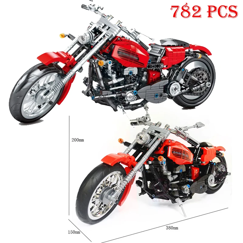 Decool мотоцикл 3354 Lepining Technic 8051 Playmobil скоростной автомобиль Harleyinglys строительные