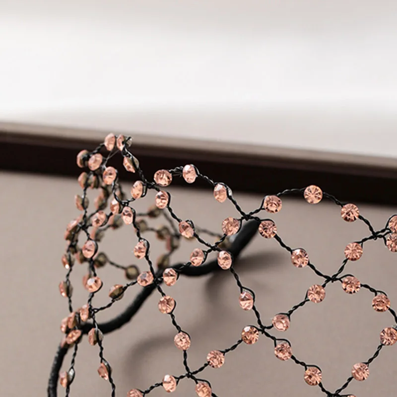 Блестящие повязки для волос FORSEVEN с кристаллами женщин сетчатые ювелирные