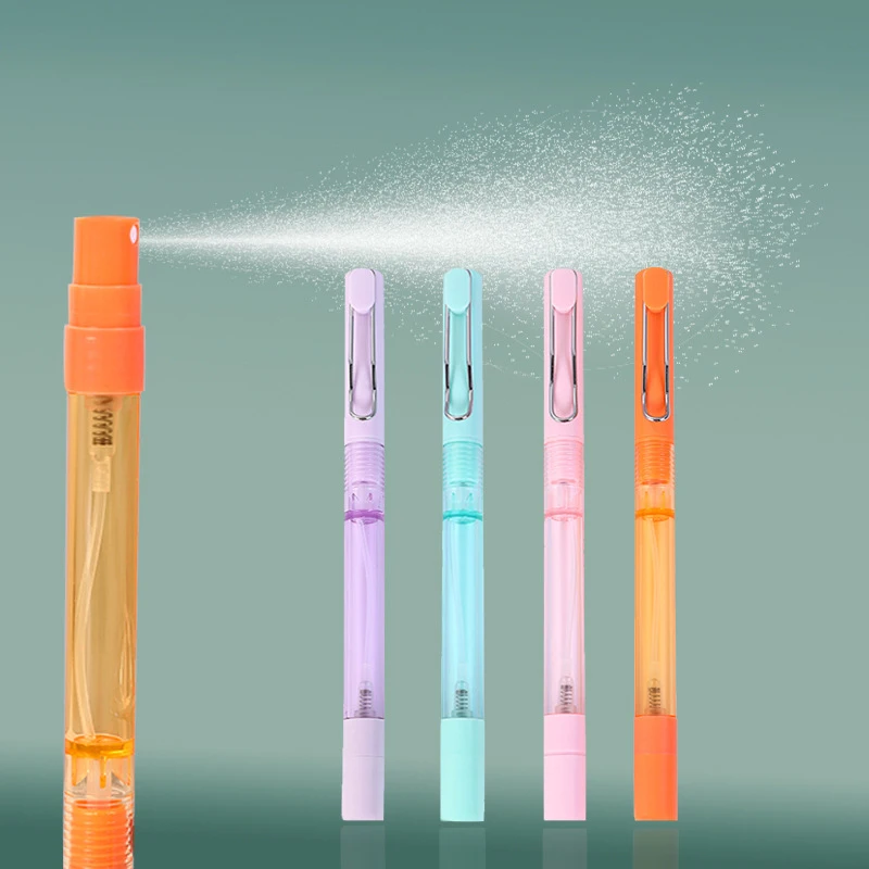 

Funny Portable Sprayer Pen 0.5mm Writing Gel Pen with Clip 10ml Refillable Empty Containers with Pen for Office Outdoor