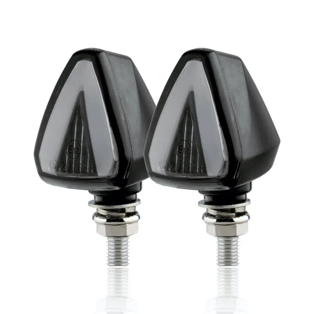 

2pcs Universal Motorcycle LED Turn Signals Flasher Turn Signal Indicator Light Two-color Flashing Light Blinker Brake Light