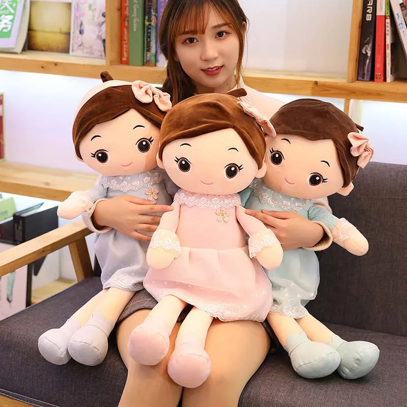 

1pcs dropshipping 40-90CM Cute Princess Yarn skirt Doll Plush toy for Girls Creative toys soft Cartoon Stuffed toy Gift for girl