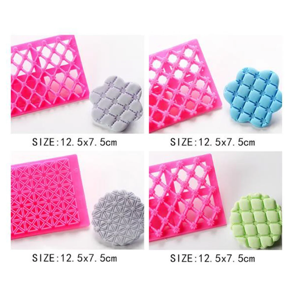 9Pcs/Sets Diamond Sugarpaste Gum Icing Baking Quilt Fondant Cake Raft Equipment Tool Embosser Cutter Mould | Дом и сад