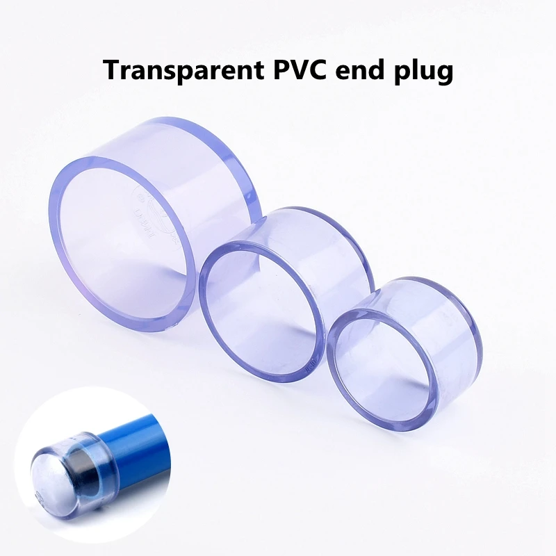 

Прозрачный концевой соединитель для водопроводной трубы из ПВХ размером 20-63 мм, пластиковая зеркальная система полива, 1 ~ 5 шт.