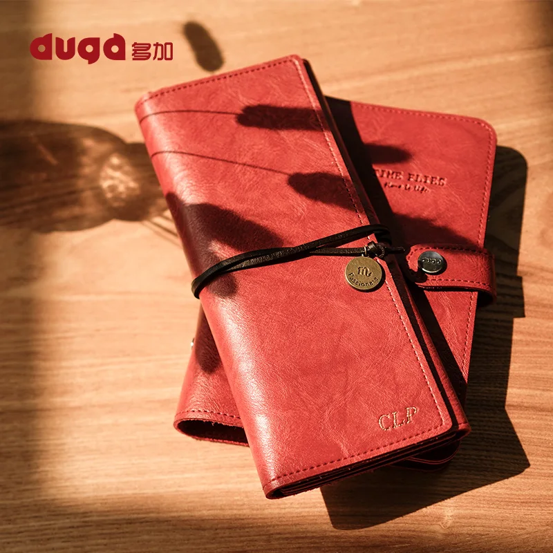 Пенал кожаный портативный в стиле ретро рулон водонепроницаемых сумочек из