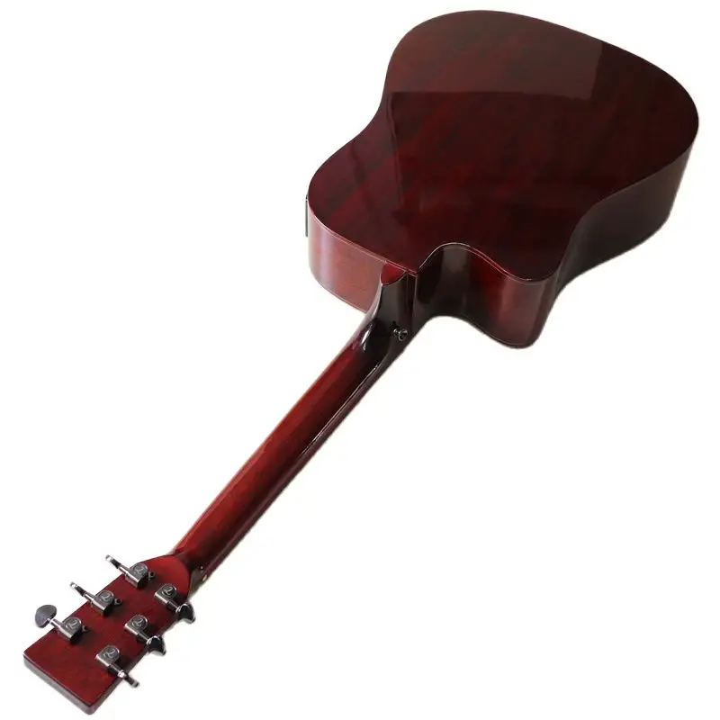 41 zoll vintage farbe elektrische akustische gitarre massive fichten holz top 6 string folk gitarre mit eq tuner funktion гита