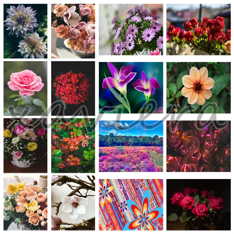 

Алмазная 5D картина «сделай сам», мозаика с цветами лилии, розами, полная вышивка крестиком, изделия ручной работы, украшение для дома, гостин...