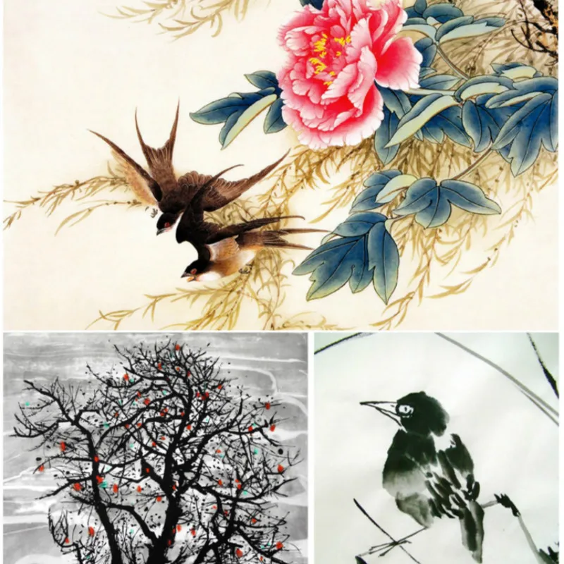5pcs/set Chinese Landscape Painting Brushes Set Calligraphy Brush Artist Drawing Bird Character Freehand | Канцтовары для офиса и