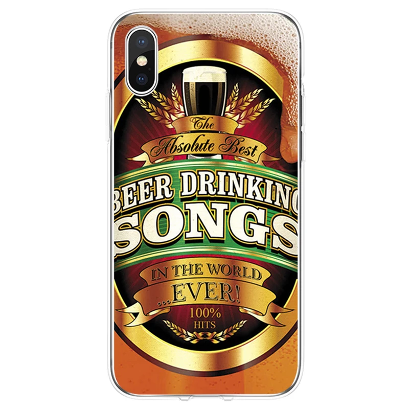Чехол для телефона World Beers Alcohol Novelty - мягкий силиконовый чехол TPU для iPhone 5 5S 5C SE 6 6plus 7 8plus X XS XR Max