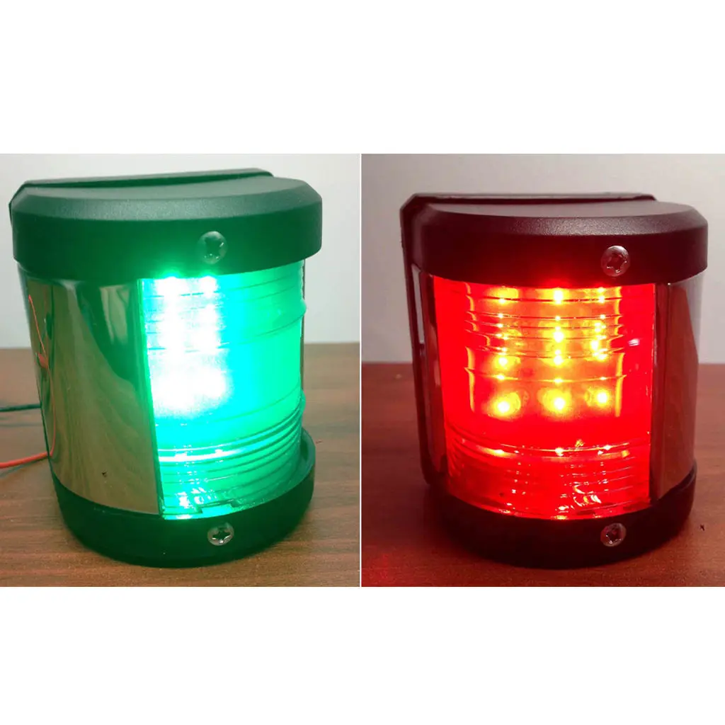 

Marine Boat Yacht Red Green Port Side Starboard LED Navigation Light 12V