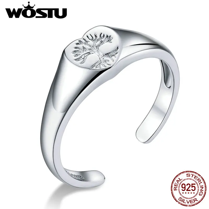 Кольцо женское серебряное в виде дерева жизни с гравировкой | Украшения и