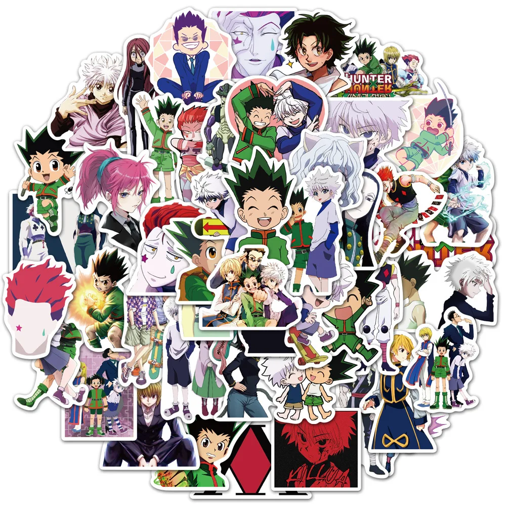 

50PCS Hunter X Hunter Stickers Skateboard Fridge Guitar Laptop Motorcycle Travel Luggage Classic Toy Sticker for Kid Gift