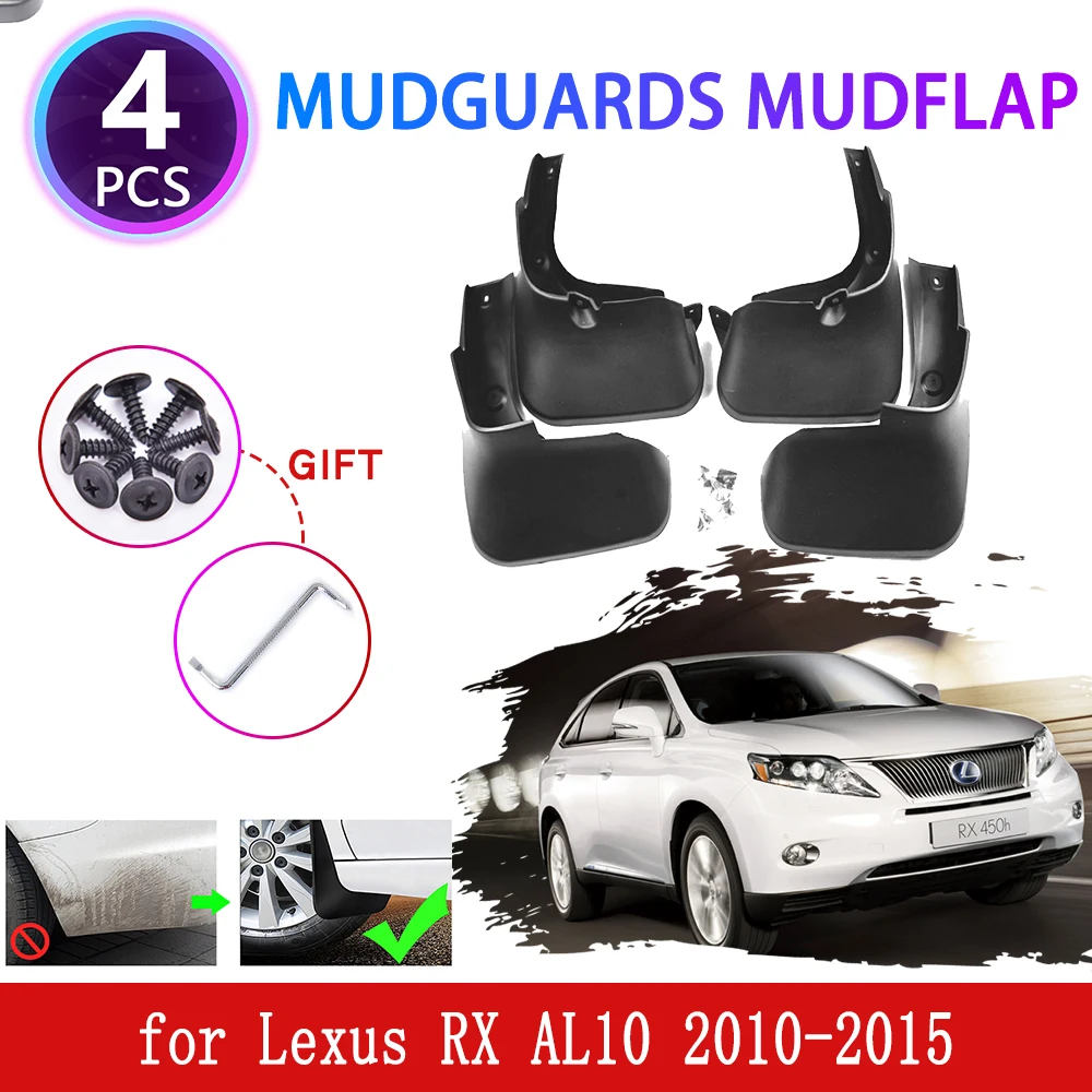 

4PCS for Lexus RX AL10 RX270 RX300 RX350 RX400h 2010~2015 Mudguards Mudflaps Fender Mud Flap Splash Mud Guards Car Accessories