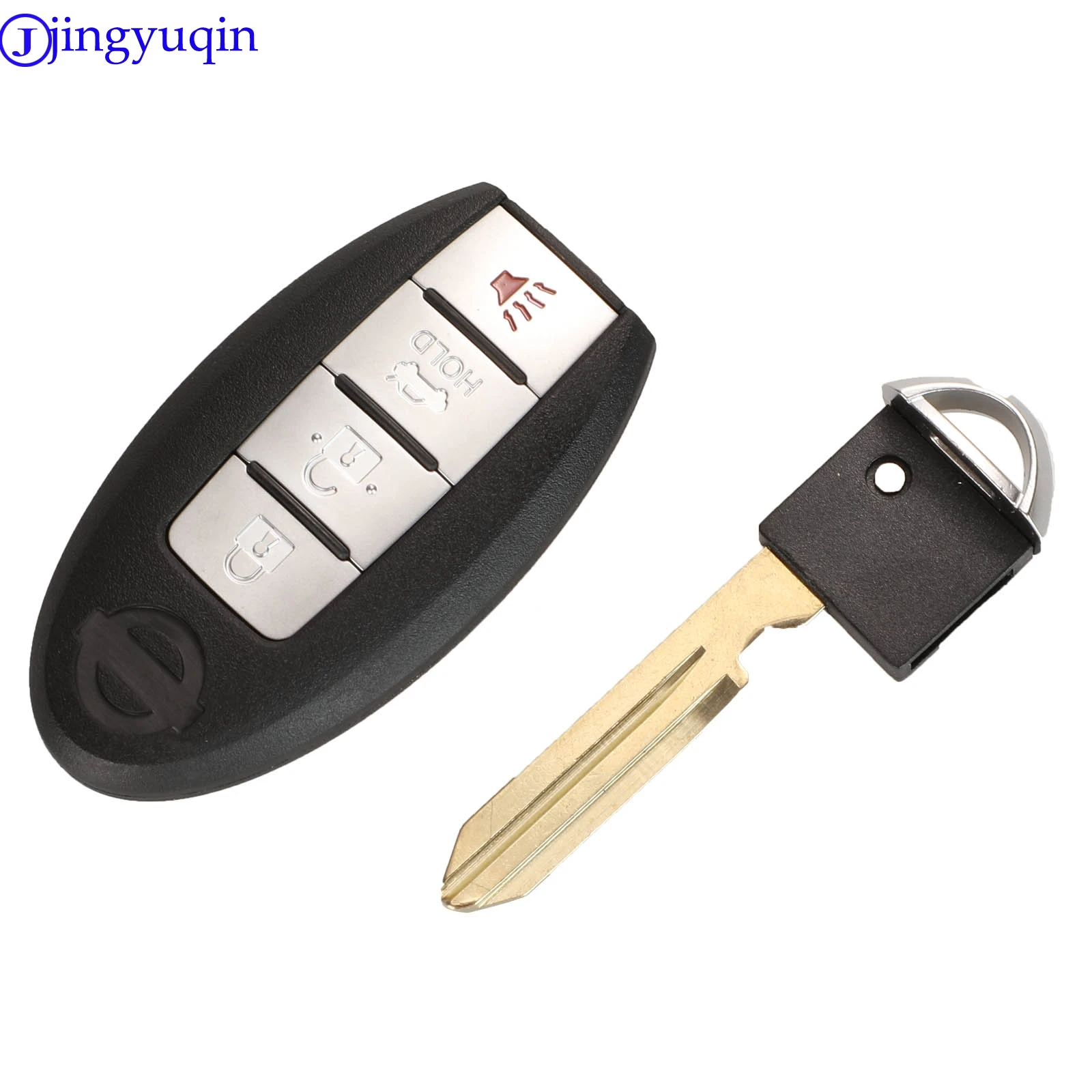 jingyuqin 3/4 Buttons 2006- Remote Smart Key Shell Cover Case For Nissan ALTIMA MAXIMA Murano Versa Teana Sentra
