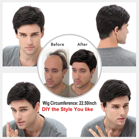 Мужской парик pixie maxine черный