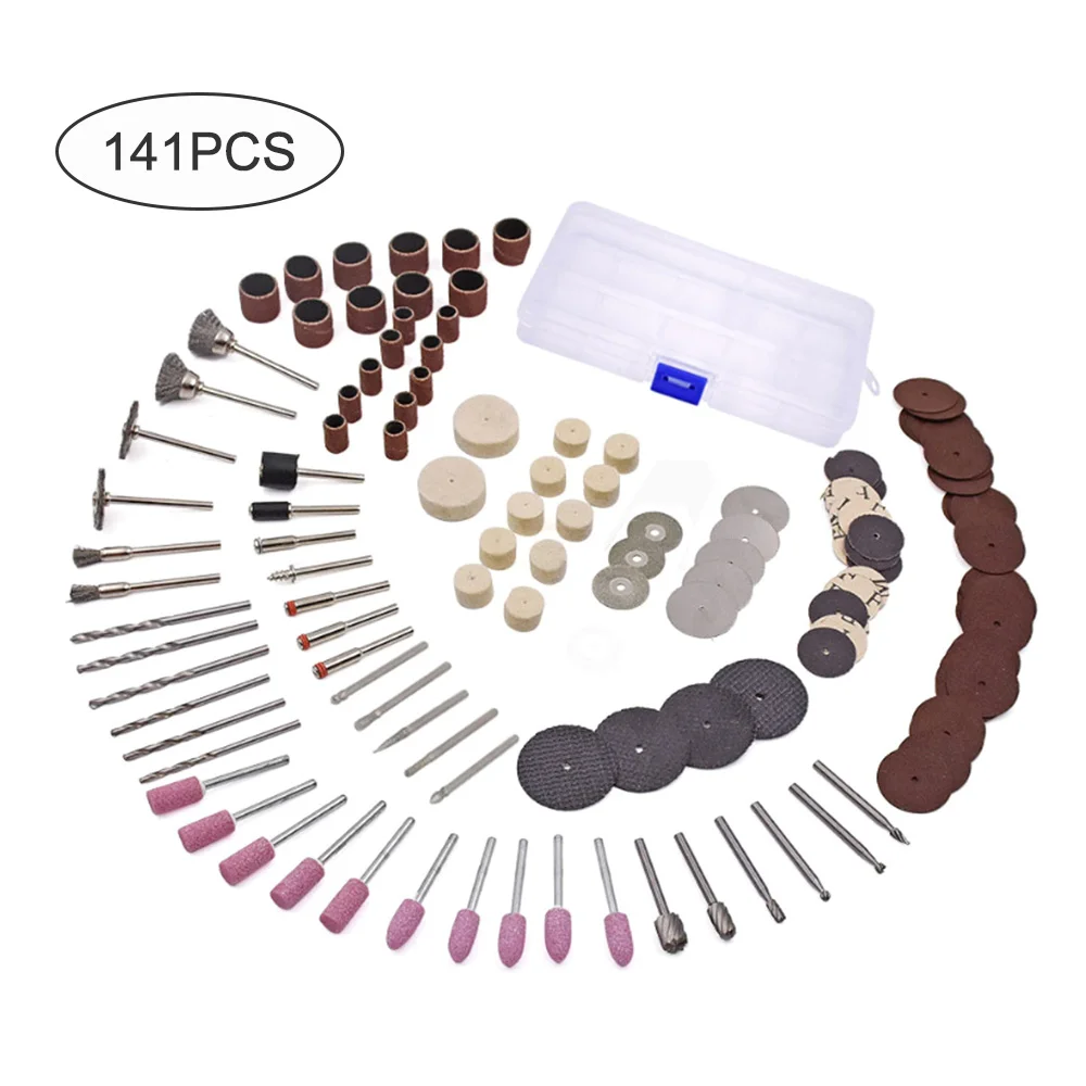 

141Pcs/Set Wooden Metal Engraving Electric Rotary Tool Accessories Grinding Polishing Drilling wood carving cutting disc