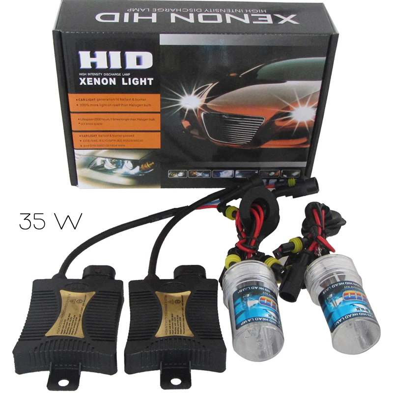 35 Вт/55 Вт Xenon HID комплект преобразования фар или лампы H1 H3 H7 H11 9005 9006|Лампы для