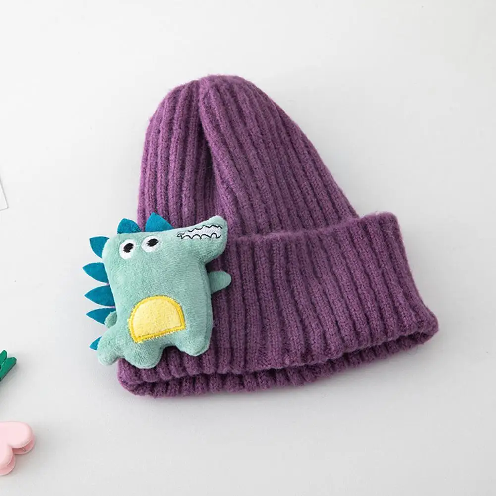 

Зимняя детская шапка с мультяшным динозавром, шапка, теплая вязаная детская шапка, детская шапка, шапочка, шапочка для девочек и мальчиков, э...