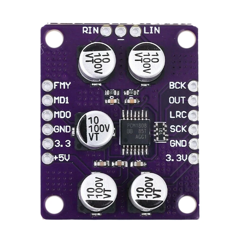 24Bit усилитель PCM1808 o Stereo ADC односторонний аналоговый плеер декодер Модульная