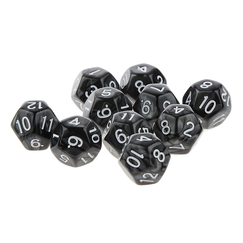 Набор из 20 кубиков D20 10 мм и пустые кубики для ролевых игр D &amp MTG | Спорт