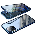 Магнитный металлический чехол для iphone 12 pro Max Mini, Защитное стекло для камеры для iphone 12, чехол, роскошный чехол, чехол для телефона