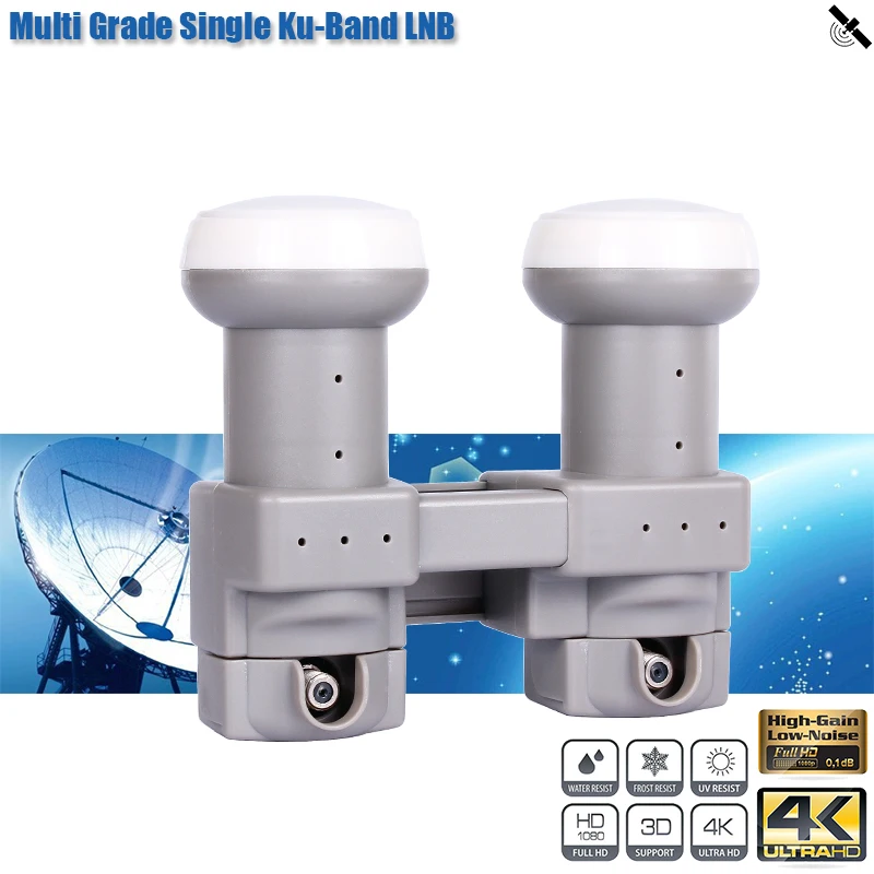 HD цифровой LNB многоуровневый однодиапазонный KU для Dish TV шум 0.1дб Универсальный