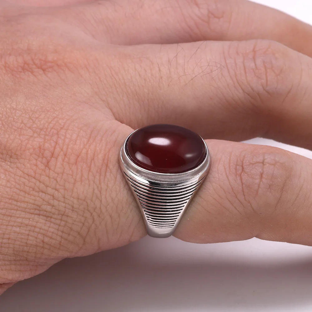 Настоящее серебро 925 пробы античные кольца для женщин и мужчин с натуральным