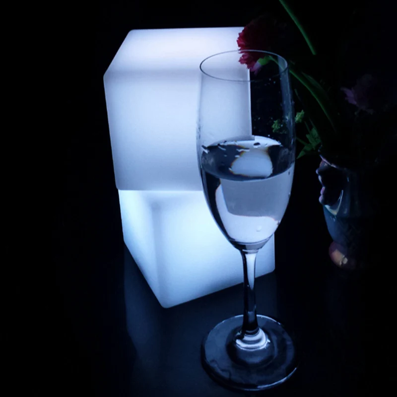 30 шт. светящиеся квадратные настольные кубики диаметром 13 см|light for|light glowlight for table |