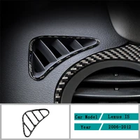 carbon fiber car accessories interior left and right air vent decoration protective cover trim stickers for lexus is 2006 2012