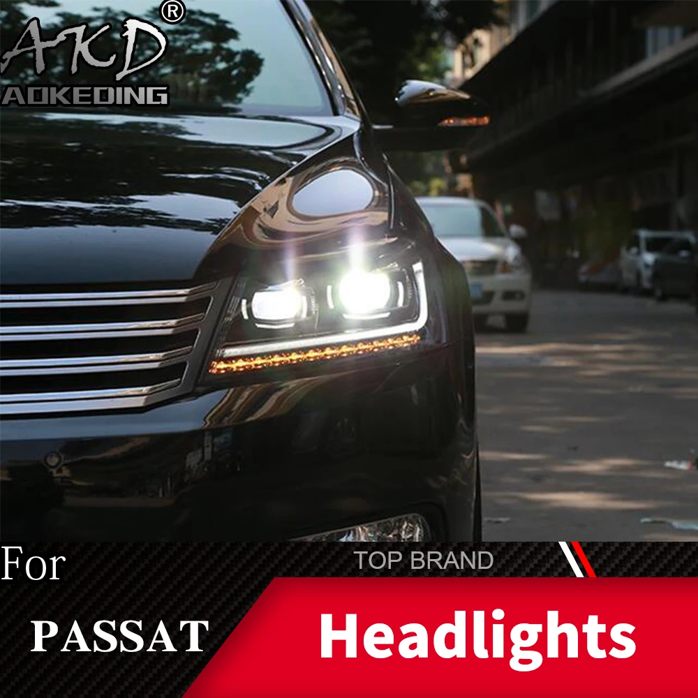 

Headlights For Passat B7 2012-2016 for Magotan DRL Daytime Running Lights Head Lamp LED Bi Xenon Bulb Fog Car Accessories